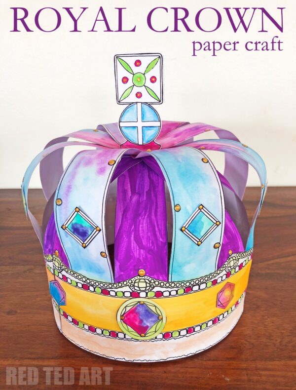 How to make a Paper Crown for the King's Coronation 2023