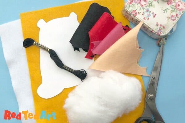 teddy bear softie materials needed