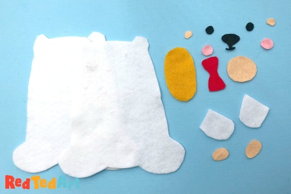 Teddy Bear Softie - Learn to Sew Ted! - Red Ted Art - Kids Crafts