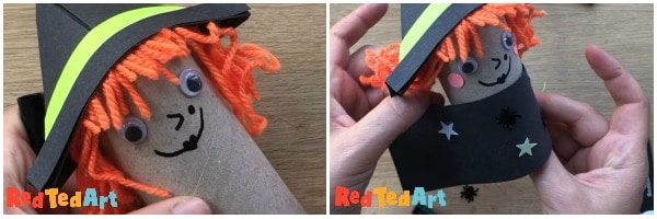 Toilet Paper Roll Witch for Preschoolers this Halloween