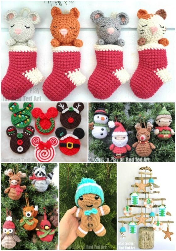 Best Free Free Christmas Crochet Patterns Decorations Red Ted Art