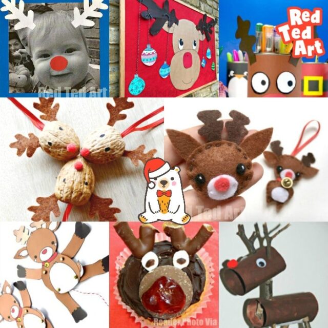 Easy Reindeer DIY Ideas - Red Ted Art - Kids Crafts