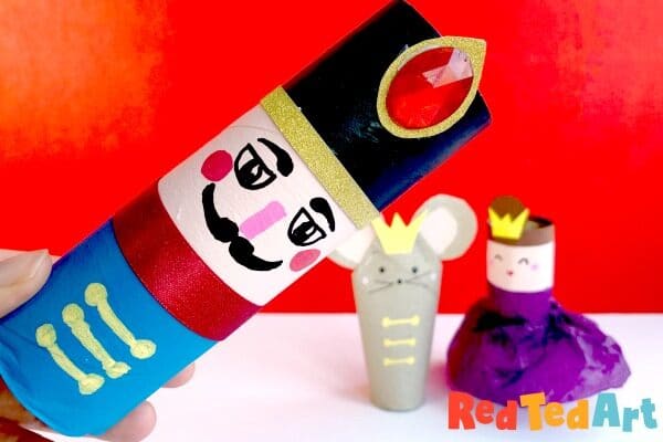 TP Roll Nutcracker Set for Christmas
