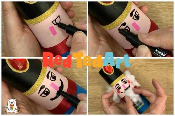 TP Roll Nutcracker Set for Christmas