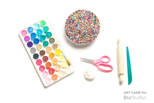 Roll out your white clay to make hearts