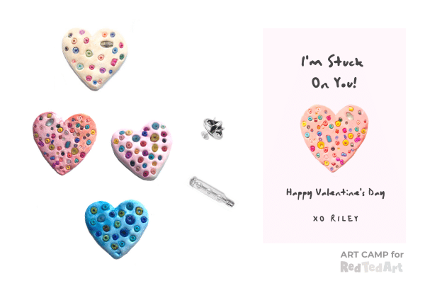 Sweet Valentine's Heart Pin or Brooch