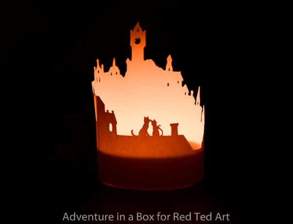 Paper Tea Light Luminary - gorgeous Winter decor