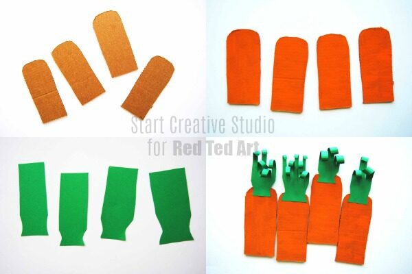 Make your giant cardboard carrots