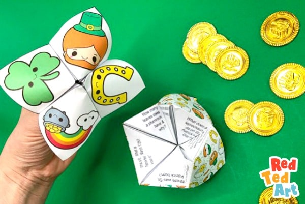 Fortune teller printables for st Patrick's Day
