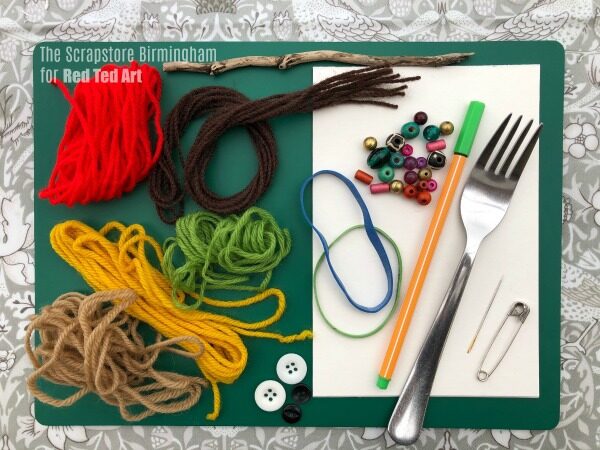 Materials needed for weaving