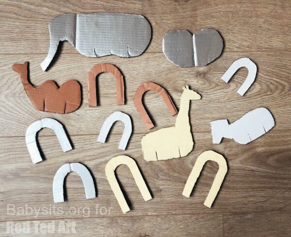 Easy Cardboard Animal Toys - Red Ted Art - Kids Crafts