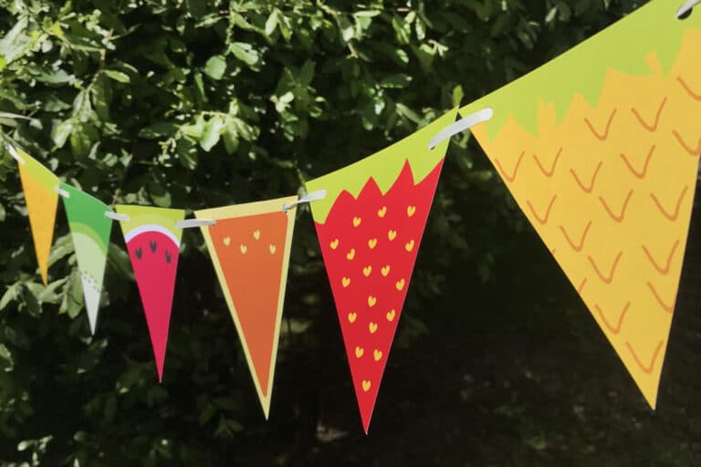Simple DIY Bunting (Free Printable) - Red Ted Art - Kids Crafts