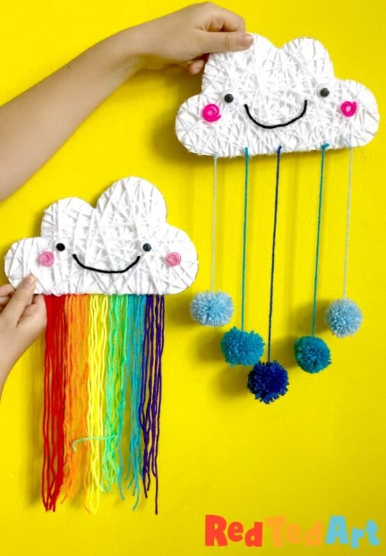 Cloud Crafts - Rainbow Clouds of Yarn