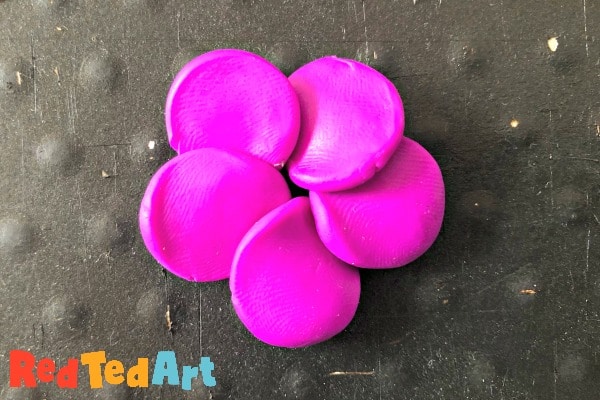 Polymer clay flower