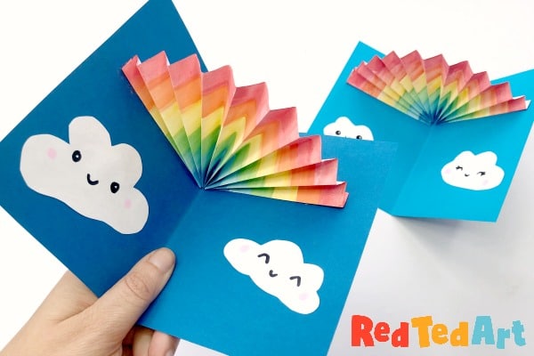 Pop Up Rainbow cards