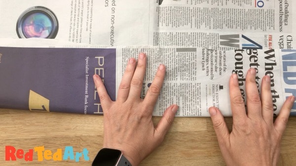 Fold the newspaper