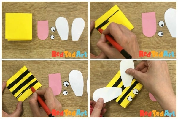 Paper bee craft