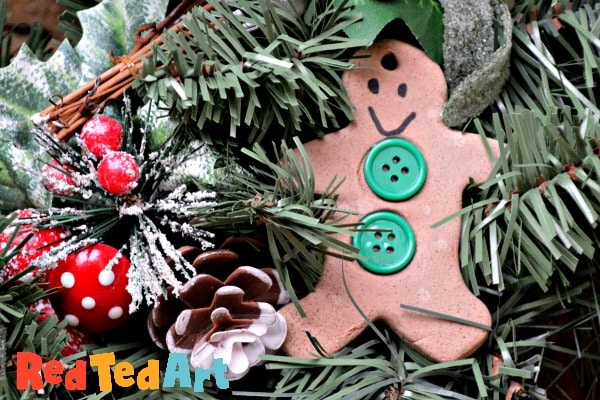 salt dough gingerbread man