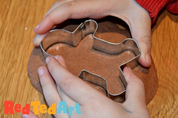 Cut your gingerbread men shapes
