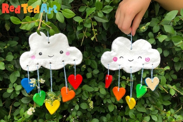 Cloud Crafts - Salt Dough Rainbows