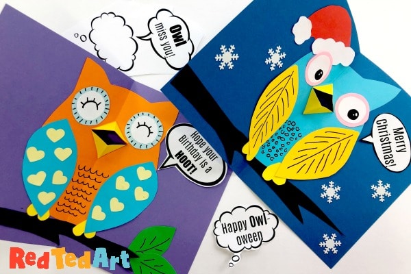 Interactive QR Code Nature Art Animation & Sound The Barn Owl Greetings Card Bird Art NEW Owl Art