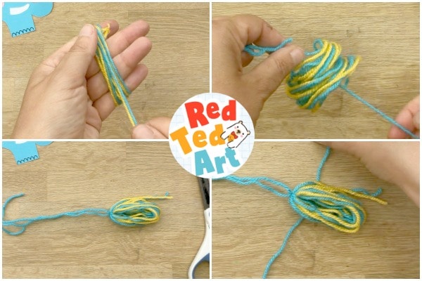 How to make a tassel with your fingers