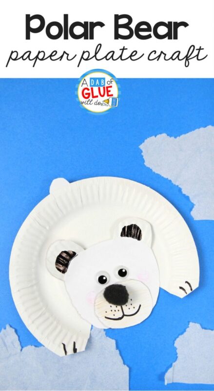 Paper Plate Polar Bear