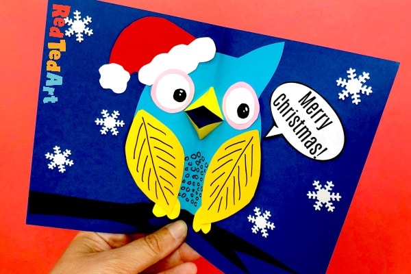Pop Up Christmas Owl Card