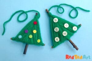 Yarn Christmas Tree Ornament