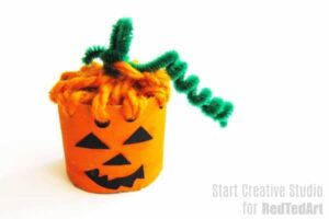 Jack O'Lantern Crafts for Kids - Red Ted Art - Easy Halloween Crafts