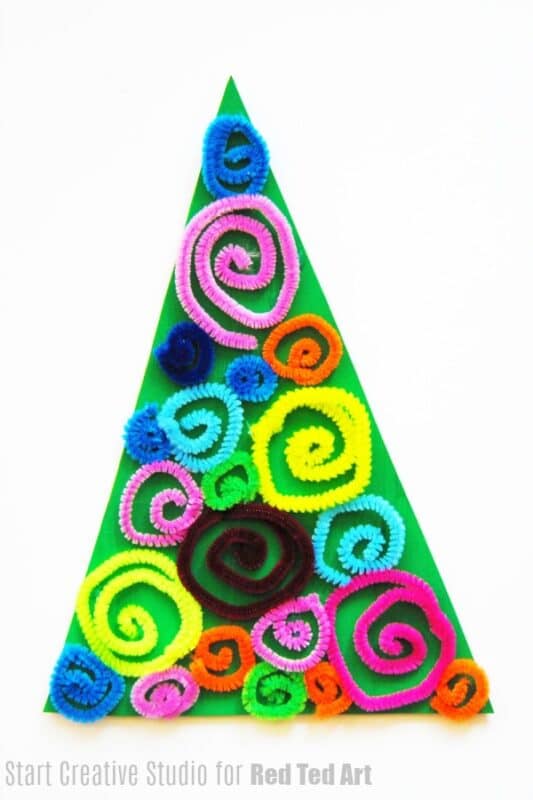 Pipecleaner Christmas Tree Decor