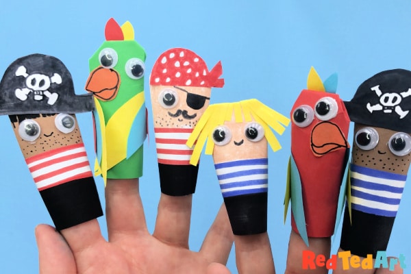 How To Make Pirate Finger Puppets Red