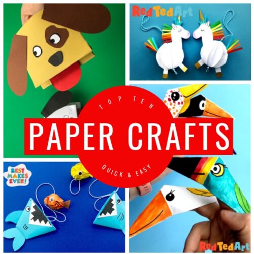 easy paper projects Archives - Red Ted Art - Kids Crafts