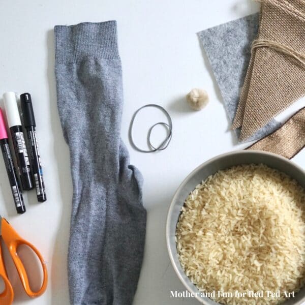 sock bunny materials