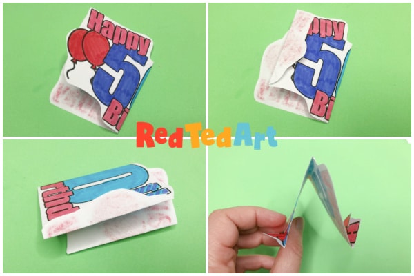 Fold your W pop up shape