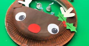 Paper Plate Reindeer Purse