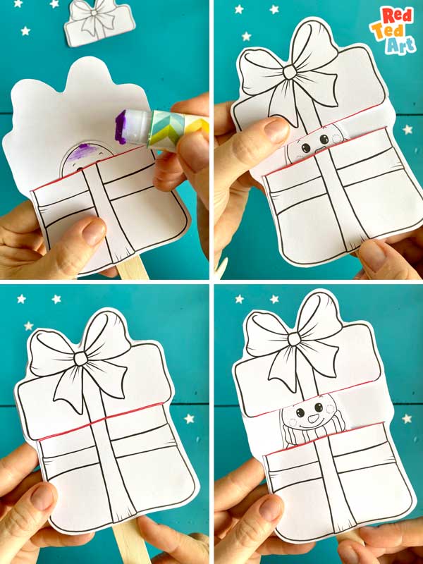 Pop Up Christmas Gift Printables - Red Ted Art - Easy Christmas Crafts