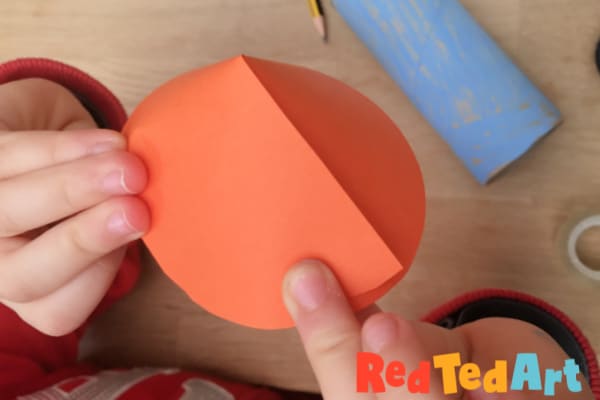 fold the rocket cone top