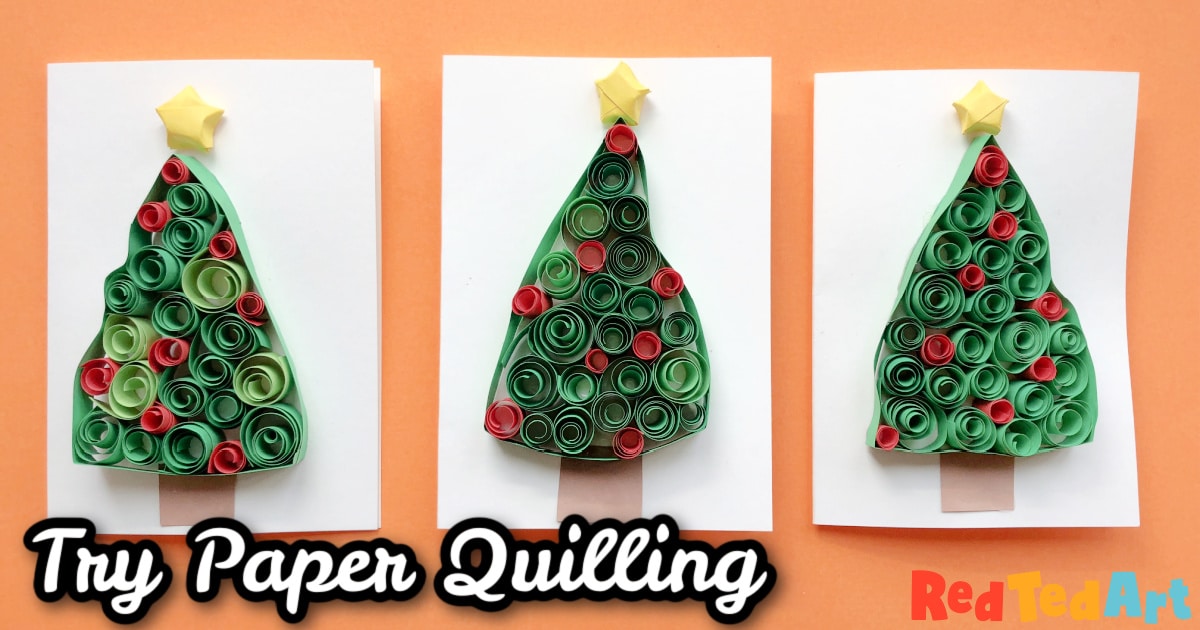Gorgeous quilled tree cards