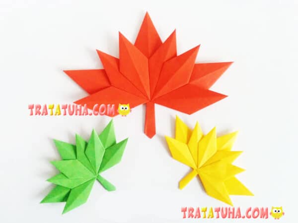 make a paper maple leaf