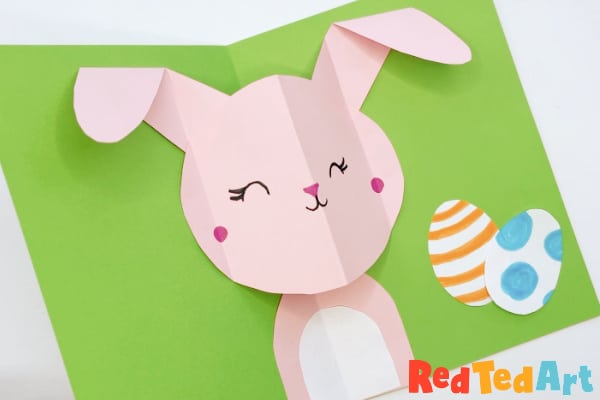 Handmade HAPPY EASTER Card HANDPAINTED BUNNY Using Stampin Up Pop Up 3D   Grass 