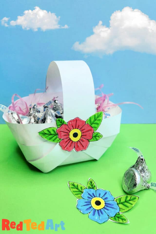 Easy Mother's Day Basket Craft for Kids to Make - Red Ted Art