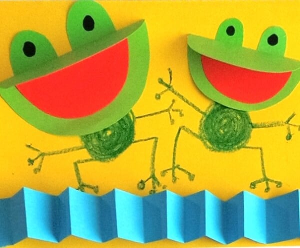 paper frog craft