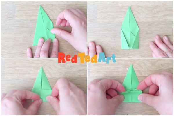 fold a paper frog toy