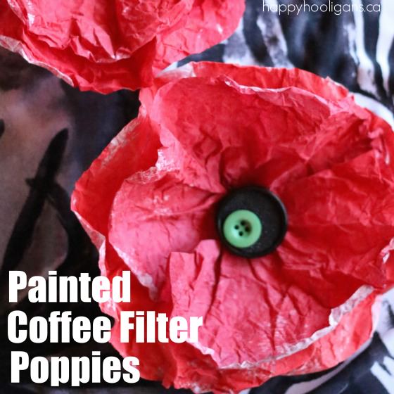 coffee filter flowers