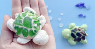 salt dough crafts with sea glass