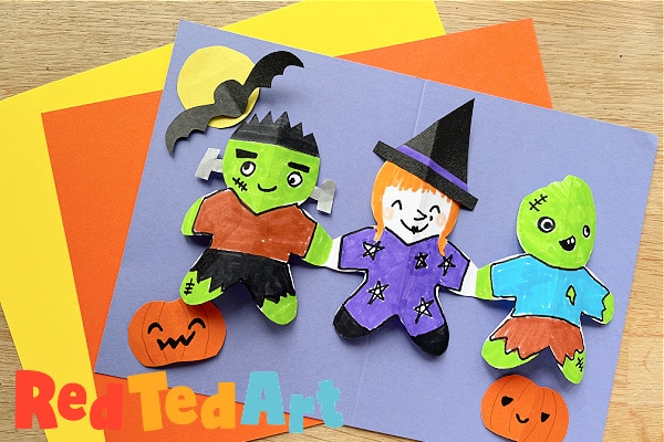 Handmade Halloween Pop Up Card (Templates)