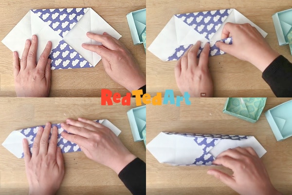 origami box pattern