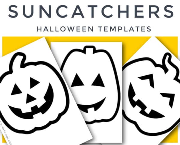 Halloween Suncatcher templates