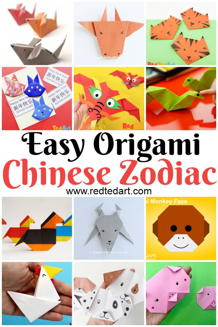 Easy Chinese Zodiac Animal Origami Projects - Red Ted Art - Kids Crafts